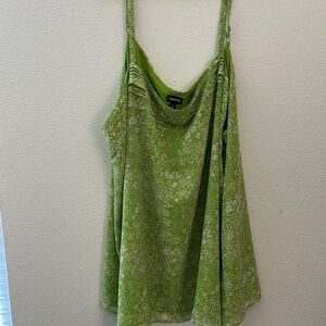 Torrid Green floral tank Camisole